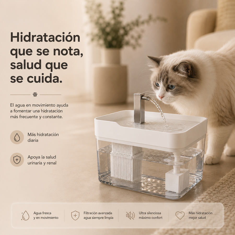 Los gatos no beben suficiente agua. Y las consecuencias son silenciosas.